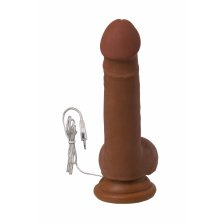 Вибратор TOYFA RealStick Elite Mulatto, реалистичный, на присоске, мулат, 13 см