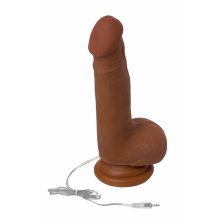 Вибратор TOYFA RealStick Elite Mulatto, реалистичный, на присоске, мулат, 13 см