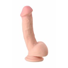 Реалистичный вибратор TOYFA RealStick Elite Vibro, TPR, телесный, 7 режимов вибрации, 20 см