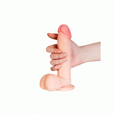 Реалистичный фаллоимитатор TOYFA RealStick Elite DILDO, TPR, телесный, 20 см