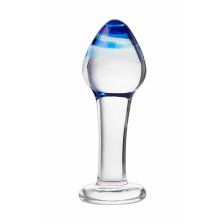 Анальная втулка Sexus Glass, стекло, прозрачная, 11,5 см, Ø 4 см