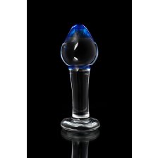 Анальная втулка Sexus Glass, стекло, прозрачная, 11,5 см, Ø 4 см