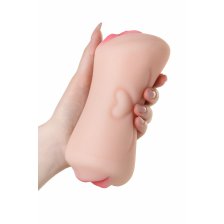 Мастурбатор реалистичный TOYFA Juicy Pussy Pretty Mouth, рот и вагина, SoftSkin, телесный,17 см