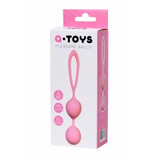 Вагинальные шарики A-Toys by TOYFA, розовые, Ø 3,1 см