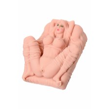 Мастурбатор реалистичный KOKOS ERICA, TPR, телесный, 18 см