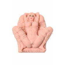 Мастурбатор реалистичный KOKOS ERICA, TPR, телесный, 18 см