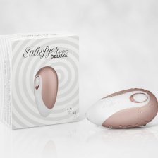 Вакуум-волновой бесконтактный стимулятор клитора Satisfyer Pro Deluxe NG, ABS пластик+силикон, розовый, 11см