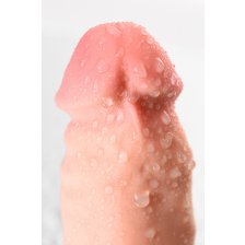 Реалистичный фаллоимитатор TOYFA RealStick Elite DILDO, TPR, телесный, 18,5 см