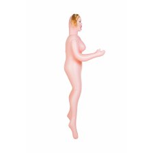 Кукла надувная Hannah, блондинка,TOYFA Dolls-X Passion, с тремя отверстиями, кибер вставка: вагина-анус, 160 см