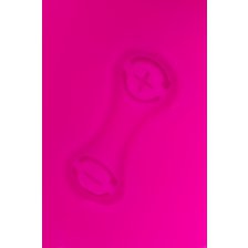 Вибратор с клиторальным стимулятором L'EROINA, силикон, розовый, 19 см