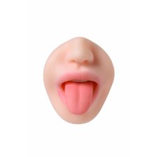 Мастурбатор реалистичный TOYFA Juicy Pussy Fruity Tongue, рот и вагина, SoftSkin, телесный,19 см