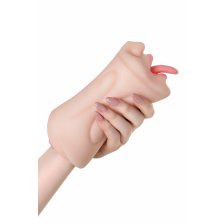 Мастурбатор реалистичный TOYFA Juicy Pussy Fruity Tongue, рот и вагина, SoftSkin, телесный,19 см