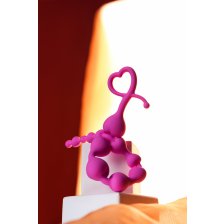 Анальная цепочка ToDo by Toyfa Long Sweety, силикон, розовая, 34 см, Ø 2,7 см