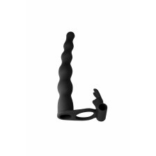 Вибронасадка для двойного проникновения Pure Passion Jungle Bunny black