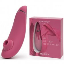 Бесконтактный вакуумно-волновой стимулятор клитора Womanizer Premium розовый