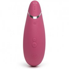 Бесконтактный вакуумно-волновой стимулятор клитора Womanizer Premium розовый