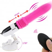 Телескопический вибратор "Telescopic Vibrator" hands free c дистанционным пультом