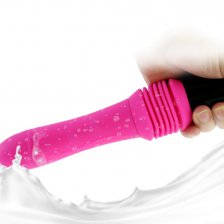 Телескопический вибратор "Telescopic Vibrator" hands free c дистанционным пультом