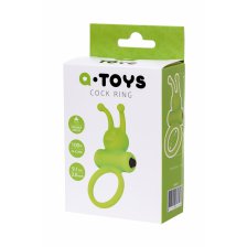 Эрекционное кольцо на пенис A-Toys by TOYFA, зеленый