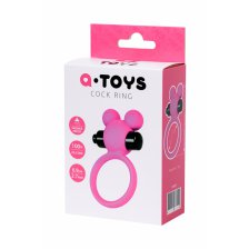 Виброкольцо на пенис A-Toys by TOYFA, розовое