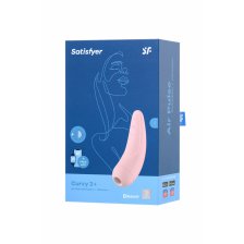 Вакуумный стимулятор Satisfyer Curvy 2+ Pink с дистанционном управлением