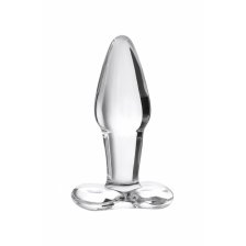 Анальная втулка Sexus Glass, стекло, 10,5 см