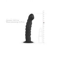 Рельефный страпон Easytoys Silicone bended strap-on