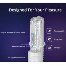 Мастурбатор нереалистичный LOVENSE Max 2, TPE, белый, 24 см