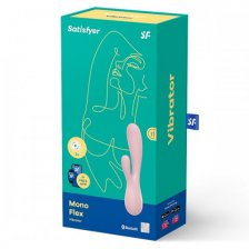 Вибратор Satisfyer Mono Flex с управлением через смартфон розовый