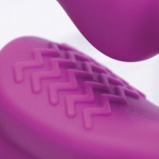 Безремневой вибро страпон Evoke Vibrating Strapless Silicone Strap-on Dildo, 24 см