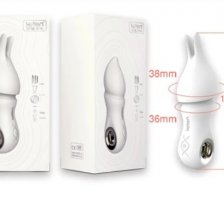 Водонепроницаемый вибратор с усиками Leten USB белый