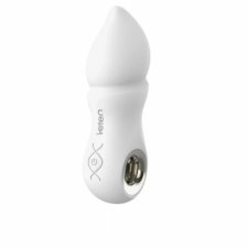 Водонепроницаемый вибратор с усиками Leten USB белый