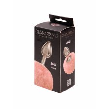 Анальная Пробка с Хвостом Diamond Twinkle Pink