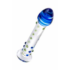 Нереалистичный фаллоимитатор Sexus Glass, стекло, 18 см