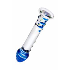 Нереалистичный фаллоимитатор Sexus Glass, стекло, 18 см