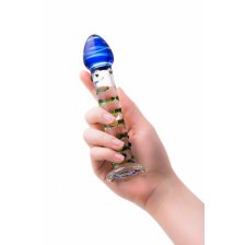 Нереалистичный фаллоимитатор Sexus Glass, стекло, 18 см