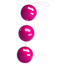 Три вагинальных шарика на сцепке Sexual Balls розовые