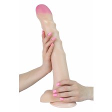 Фаллоимитатор неоскин - СУПЕРГИГАНТ с присоской Lovetoy, 39 см