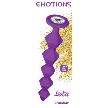 Анальная Цепочка с Кристаллом Emotions Chummy Purple