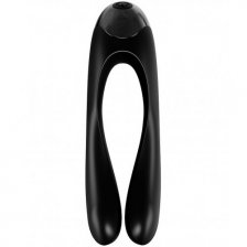 Универсальный перезаряжаемый вибростимулятор Satisfyer Candy Cane черный