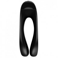 Универсальный перезаряжаемый вибростимулятор Satisfyer Candy Cane черный
