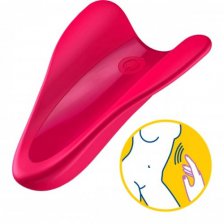 Перезаряжаемый вибратор на палец Satisfyer High Fly малиновый