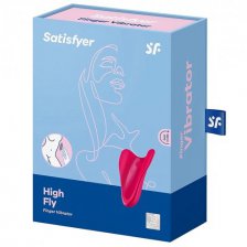 Перезаряжаемый вибратор на палец Satisfyer High Fly малиновый