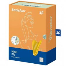 Перезаряжаемый вибратор на палец Satisfyer High Fly желтый