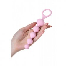 Набор анальных цепочек Satisfyer Love Beads, розовый и синий