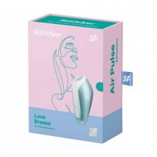 Вакуумно-волновой стимулятор клитора Satisfyer Love Breeze голубой