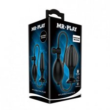 Анальная пробка Mr.Play расширяющаяся из латекса