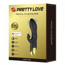 Вибратор с вакуумным стимулятором Royal Pleasure Uberators