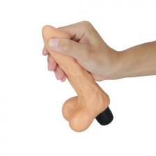 Реалистичный вибратор с мошонкой Real Feel