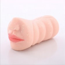 Мастурбатор ротик с зубками Oral sex with teeth